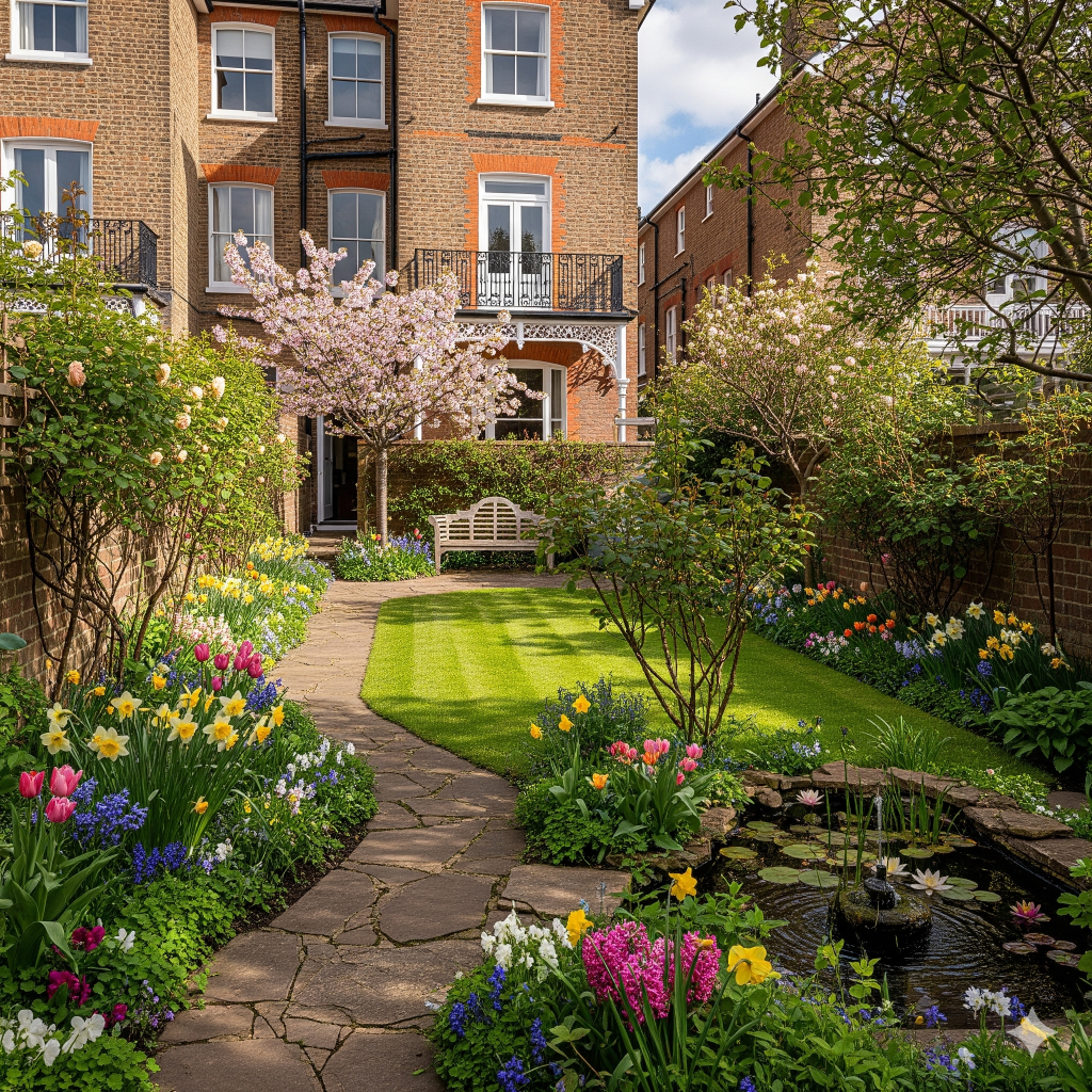 A Well Maintained Victorian Terrace Back Garden